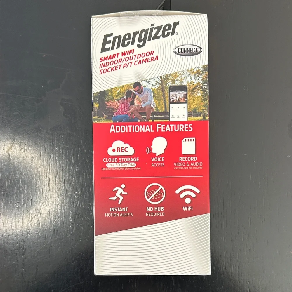 Energizer Smart WiFi Indoor/Outdoor 2k smart security Camera - White